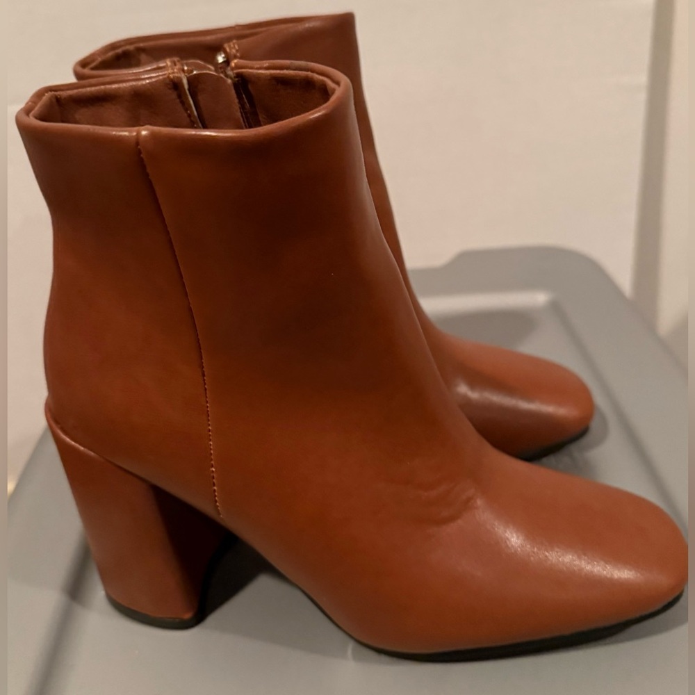 Chic Light Brown Ankle Booties - image 3